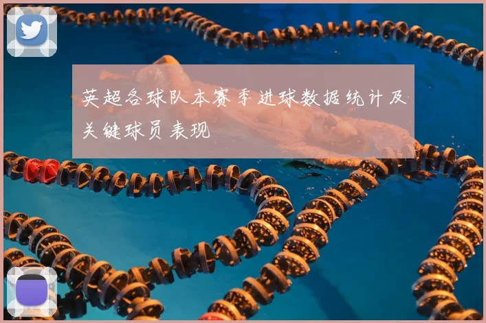 英超各球队本赛季进球数据统计及关键球员表现